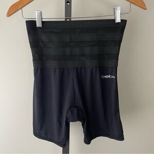 Bebe High Waisted Slimming Tummy Control Shapewear Compression Shorts High Rise